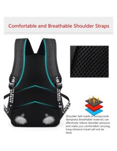 Mochila FLYMEI para Niños 45x30x14 cm Anime Impermeable 2