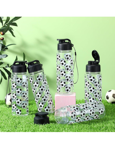 12 Botellas de Agua Deportivas Funnymoom 500 ml Fútbol