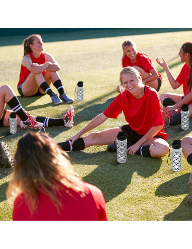 12 Botellas de Agua Deportivas Funnymoom 500 ml Fútbol