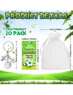 60 Piezas Suministros de Fiesta de Fútbol Bucherry 2