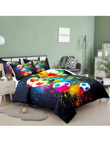 Conjunto de Ropa de Cama Bodhi Individual Fútbol 100% Microfibra