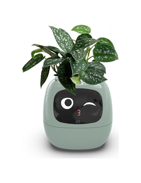 Maceta Inteligente TPHRAVAL Verde Ovalada con Sensores