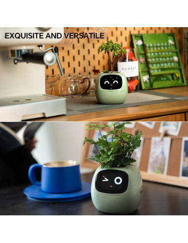 Maceta Inteligente TPHRAVAL Verde Ovalada con Sensores