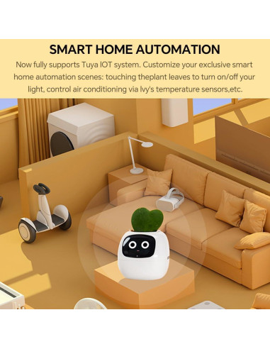 Maceta Inteligente TPHRAVAL Verde Ovalada con Sensores