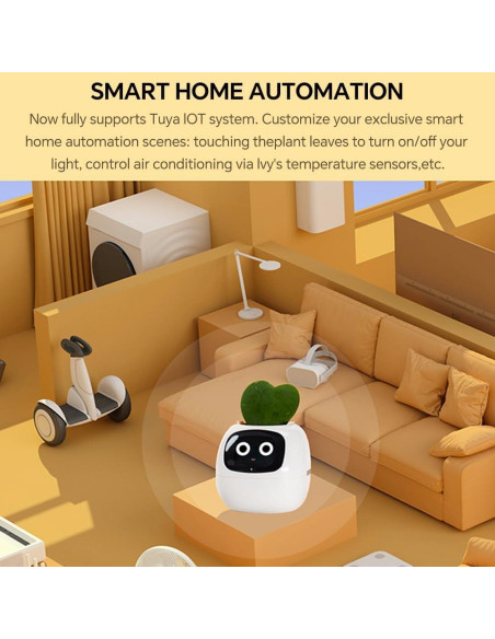 Maceta Inteligente TPHRAVAL Verde Ovalada con Sensores