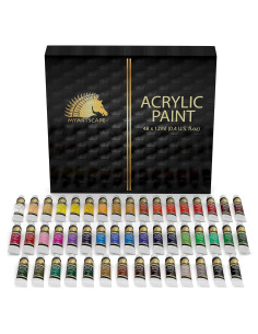 Juego de Pintura Acrílica MyArtscape 48 x 12ml - Colores Vibrantes