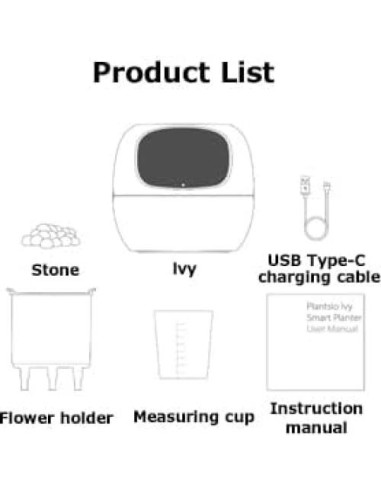 Maceta Inteligente TPHRAVAL Verde Ovalada con Sensores