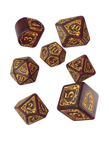 Juego de Dados Modernos Gryffindor Q WORKSHOP - Rojo