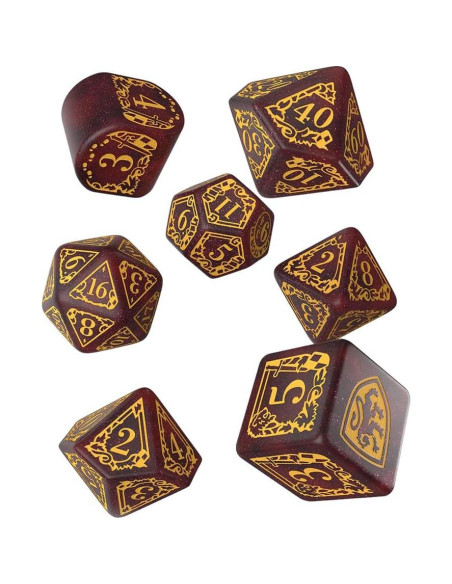 Juego de Dados Modernos Gryffindor Q WORKSHOP - Rojo