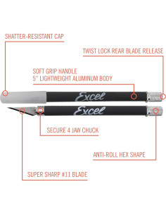Juego de cuchillos de manualidades Excel Blades K18 - 2 paquetes 2