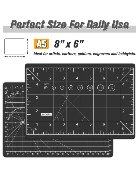 Cuchillo de Manualidades DIYSELF con 11 Cuchillas y Almohadilla A5