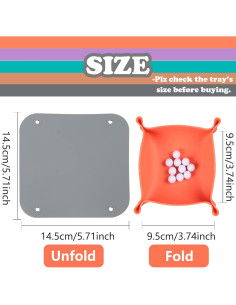 Tazones de Almacenamiento Plegables GAMELAND para Juegos - 5 Piezas 2