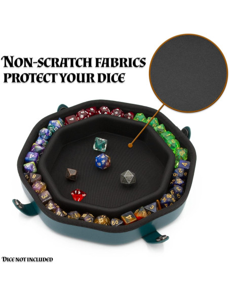 Bandeja de Dados y Estuche CASEMATIX Verde para 115 Dados RPG