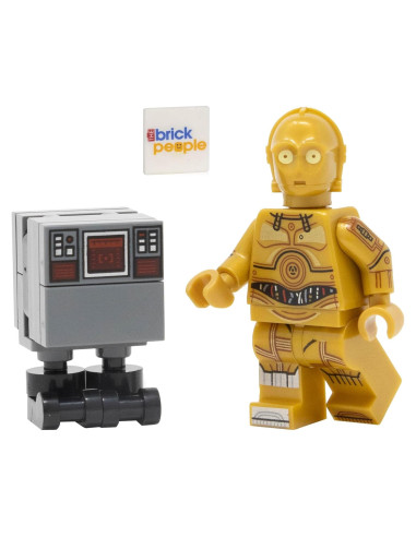LEGO Star Wars Minifigura C-3PO y Droide Gonk 9g