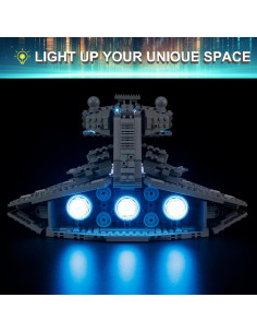 Kit de luces LED Mililier para LEGO 75394 Destructor Estelar 2