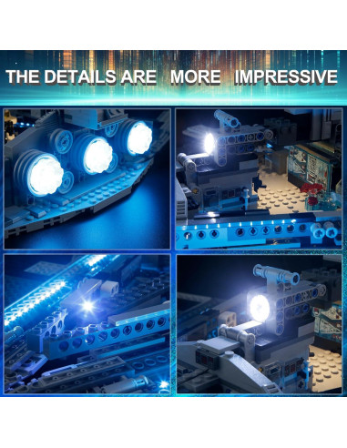Kit de luces LED Mililier para LEGO 75394 Destructor Estelar