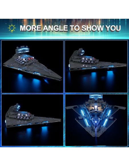 Kit de luces LED Mililier para LEGO 75394 Destructor Estelar