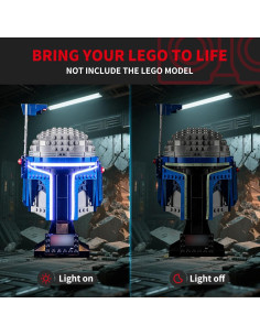 Kit de Luz LED BRIKSMAX para Casco Lego Jango Fett 75408 2