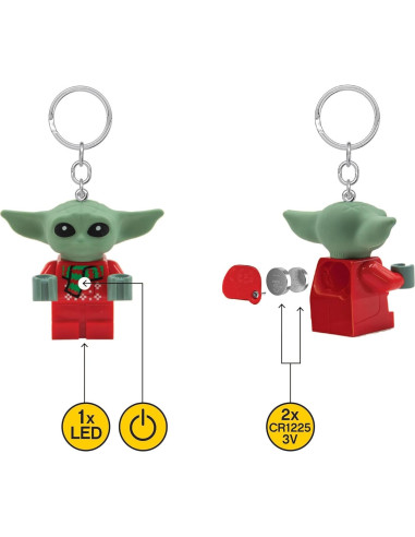 Llavero LED LEGO Star Wars El Mandaloriano Grogu 51mm
