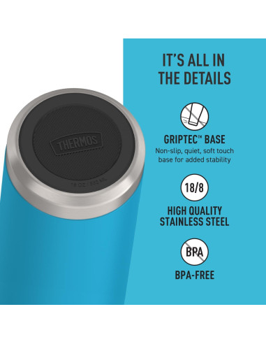 Botella de Agua THERMOS Serie ICON 18 oz Acero Inoxidable Verde