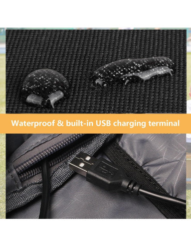 Mochila Escolar FLYMEI Luminosa Anime 17" USB Antirrobo