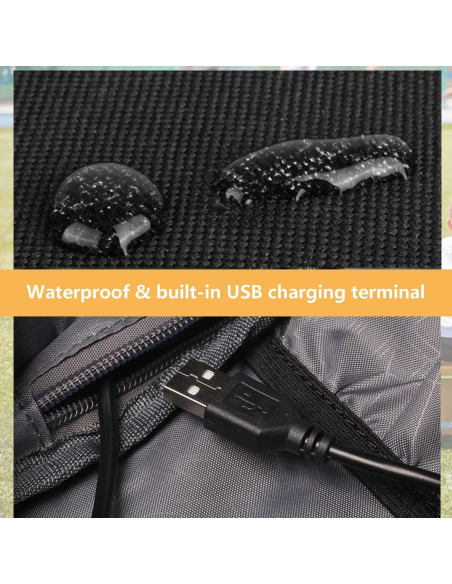 Mochila Escolar FLYMEI Luminosa Anime 17" USB Antirrobo