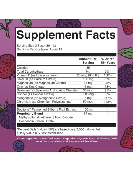 Multimineral Líquido Nocturno MaryRuth's 450ml - Sin Melatonina
