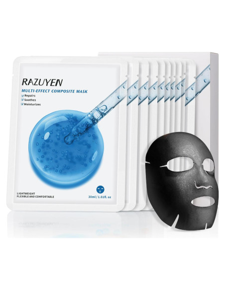 Mascarilla Facial RAZUYEN Antienvejecimiento 10 Hojas Hidratante
