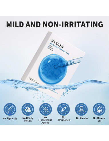 Mascarilla Facial RAZUYEN Antienvejecimiento 10 Hojas Hidratante