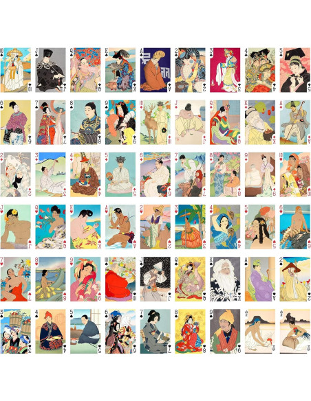 Baraja de Póker Vintage FlonzGift 54 Cartas Diferentes