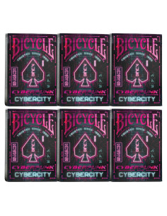 Paquete Coleccionista 6 Barajas Bicycle Cyberpunk 6.35cm