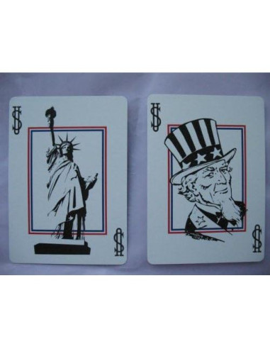 Mazo de Cartas Bicycle USA Rojo Blanco Azul 52 Piezas