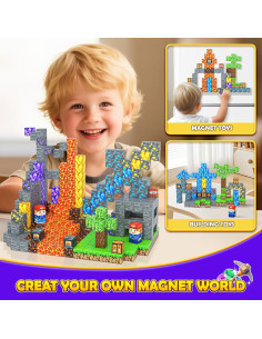 Bloques Magnéticos 100 Piezas Toyvimo Juguetes STEM 3-10 Años 2