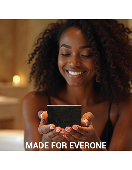 Barra de Jabón de Carbón Activado HerbVian 100g con Menta