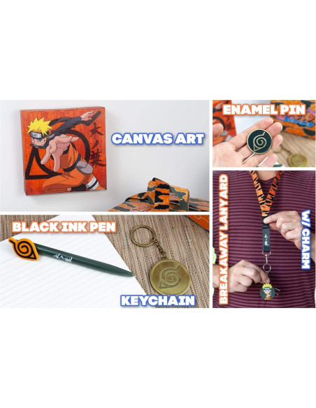 Caja de Coleccionistas Naruto Shippuden Just Funky - 5 Artículos Caja de Coleccionistas Naruto Shippuden Just Funky - 5 Artículos