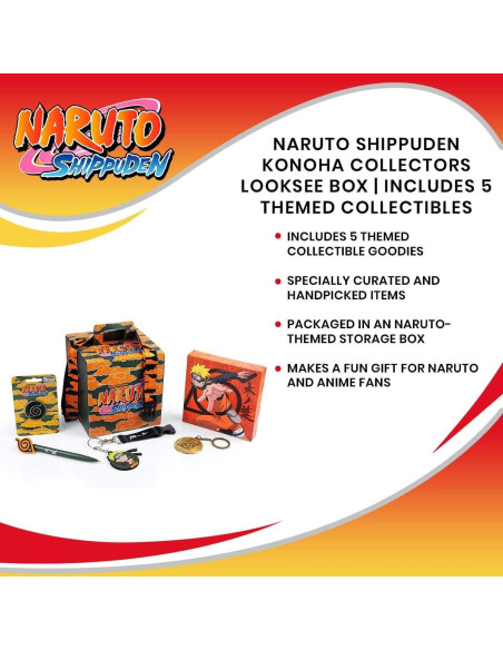 Caja de Coleccionistas Naruto Shippuden Just Funky - 5 Artículos Caja de Coleccionistas Naruto Shippuden Just Funky - 5 Artículos