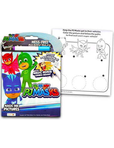 Conjunto de Libro para Colorear PJ Masks - 5 Piezas
