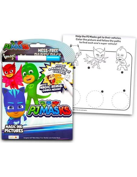 Conjunto de Libro para Colorear PJ Masks - 5 Piezas