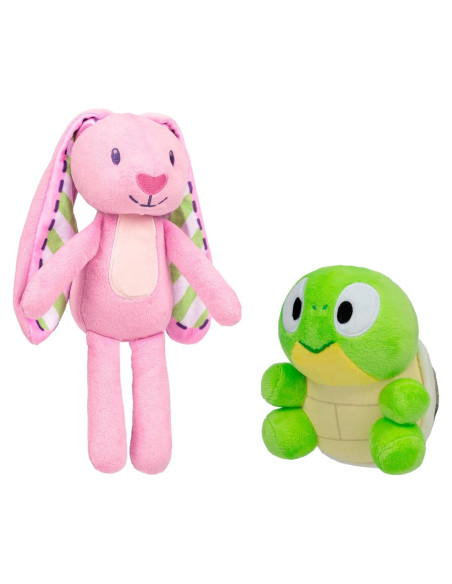 Paquete de Peluches Bluey Floppy y Turtleboy 2-Pack 14-27 cm
