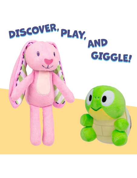 Paquete de Peluches Bluey Floppy y Turtleboy 2-Pack 14-27 cm