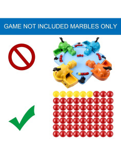 63 Piezas Canicas de Reemplazo Gejoy para Hipopótamos Hambrientos 2