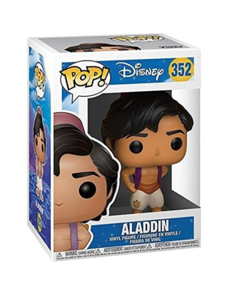Figura de Vinilo Pop! Disney Aladino Funko 9.5 cm con Funda Figura de Vinilo Pop! Disney Aladino Funko 9.5 cm con Funda