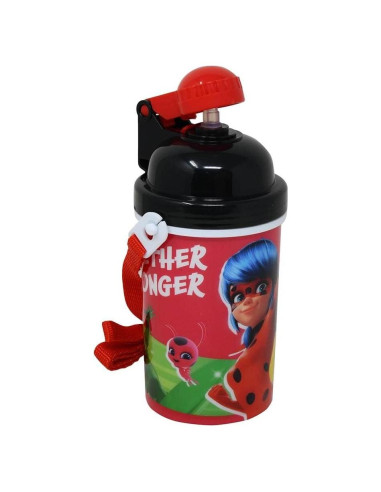 Cantimplora 500ml Zak Designs Ladybug con Pajilla Reutilizable