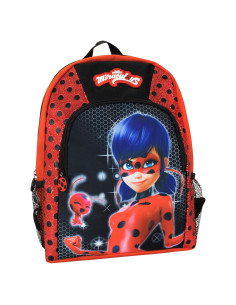 Mochila Escolar Niña Miraculous Ladybug con Zipper Bicho 35x28x9cm