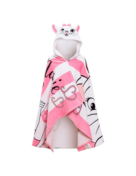 Toalla con Capucha Disney Aristocats Marie 125x75cm 100% Algodón