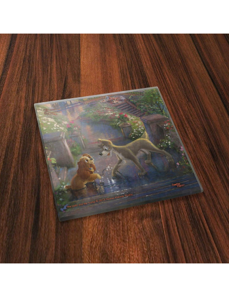 Juego de Posavasos de Vidrio Trend Setters La Dama y el Vagabundo