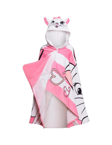 Toalla con Capucha Disney Aristocats Marie 125x75cm 100% Algodón