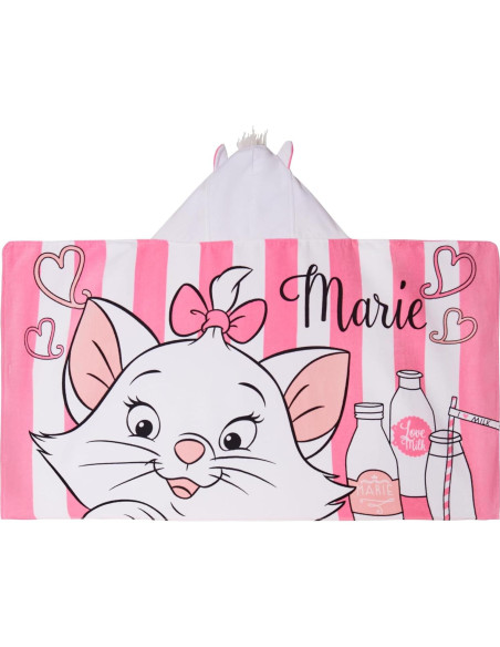 Toalla con Capucha Disney Aristocats Marie 125x75cm 100% Algodón