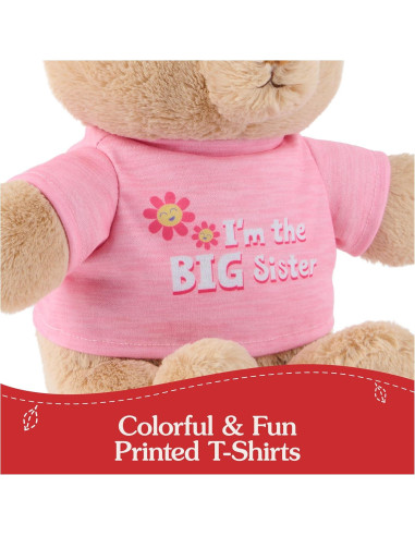 Oso de Peluche GUND 30.48 cm con Mensaje "Soy la Hermana Mayor"
