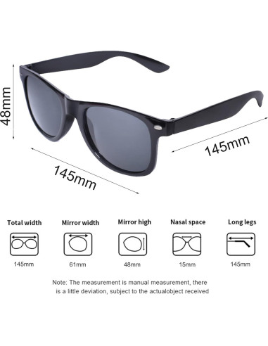 Gafas de sol retro UV400 con efecto corazón - 2 paquetes